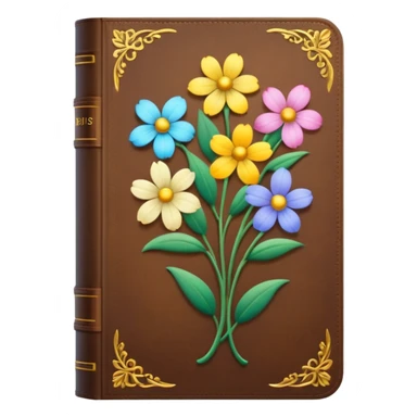  singular Bible with spring flowers around it sticker