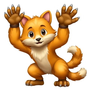 animal climbing sticker