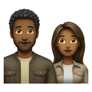 overheight couple sticker