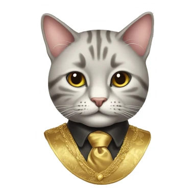 Rich cat sticker