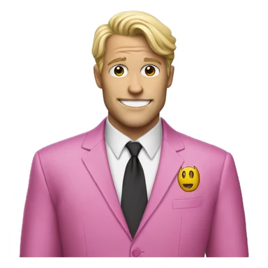 batman in a pink suit sticker