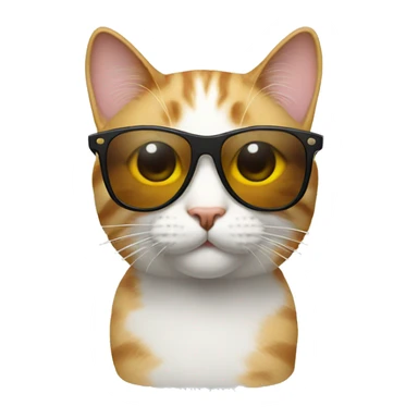 Cat with sunglasses sticker