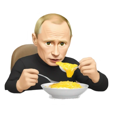 Putin eating his breakfast sticker