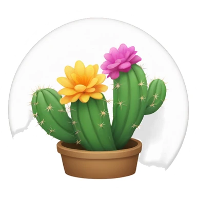 blooming cacti sticker