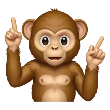 monkey flipping me off sticker