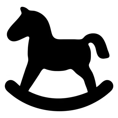 rocking horse icon sticker