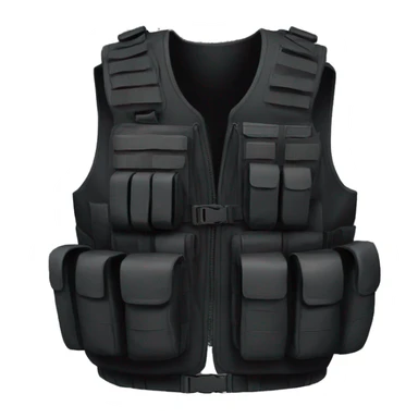 black Tactical gear vest jacket sticker