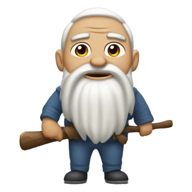 bárbaro con hachas sticker