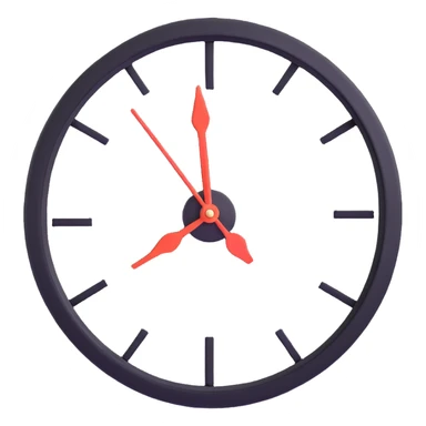 A clock with its hands spinning fast, showing the rapid passage of time. sticker