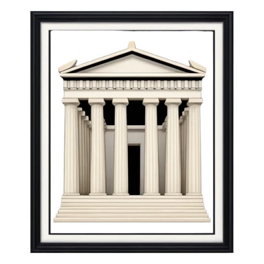 An emoji of the ancient Greek Parthenon temple. It is depicted as a classical building with rows of Doric columns and a triangular pediment.

 sticker