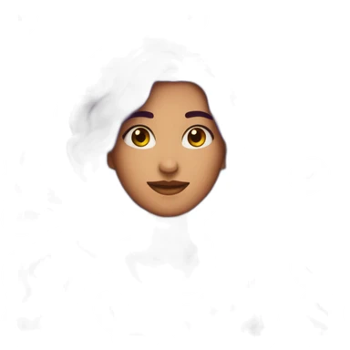 una diseñadora con el pelo morado sticker