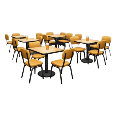 Cafetería with cozy atmosphere sticker