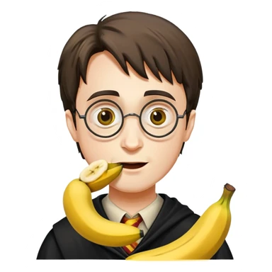 Harry Potter eats Banana sticker