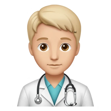 doctor with stethoscope sticker