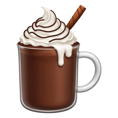 Hot chocolate sticker