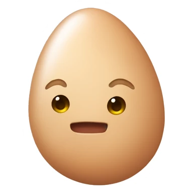 Flesh colored eggplan sticker