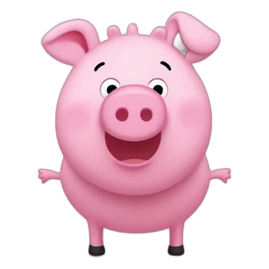 Cute peppa pig sticker