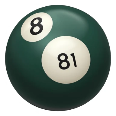 create emoji with the themes of heyball - chinese eight ball sticker