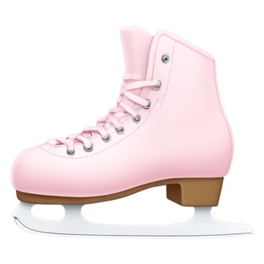 pastel pink ice skates sticker