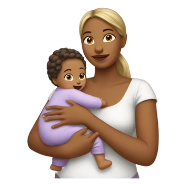 Mamá y bebé  sticker