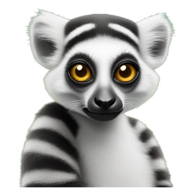 Lemur With makeup sticker