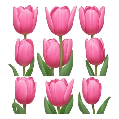 Pink tulips sticker