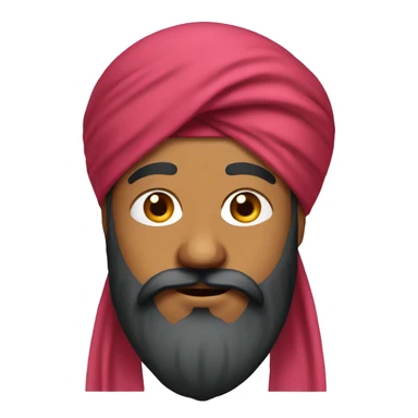 Sikh man with turban sticker