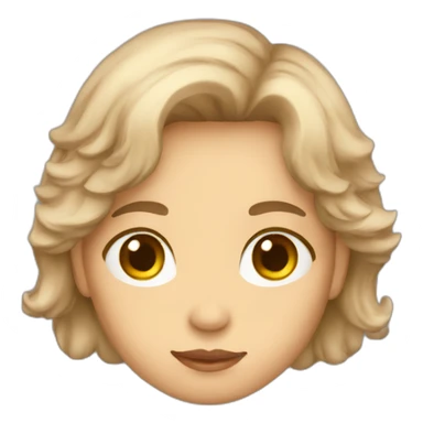 Angel light brown hair and eyes drinking vodka sticker