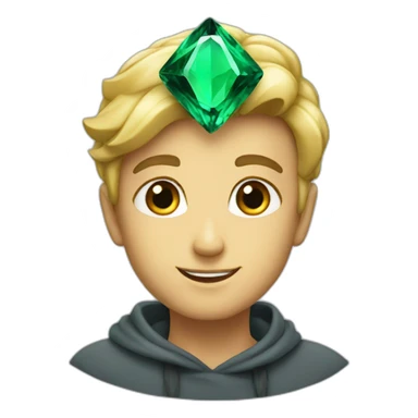 Emerald gem sticker