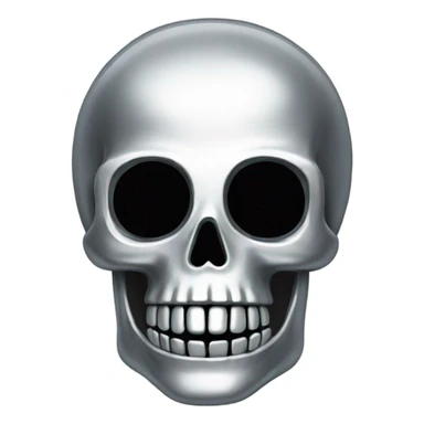 skeleton made out of chrome sticker