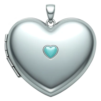 Tiffany co logo silver heart locket  sticker