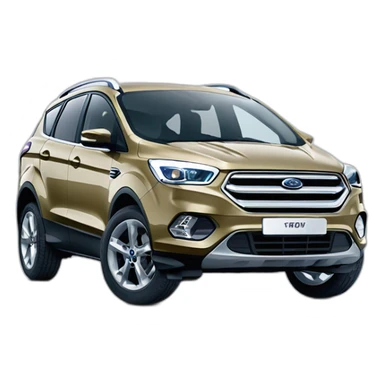 Smiling Ford Kuga SUV sticker