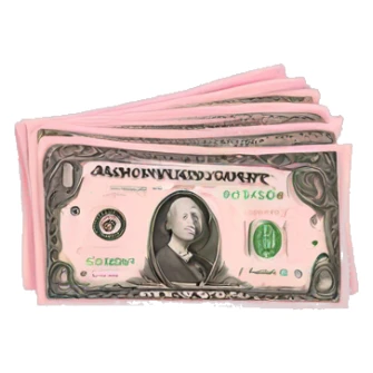 pink money sticker