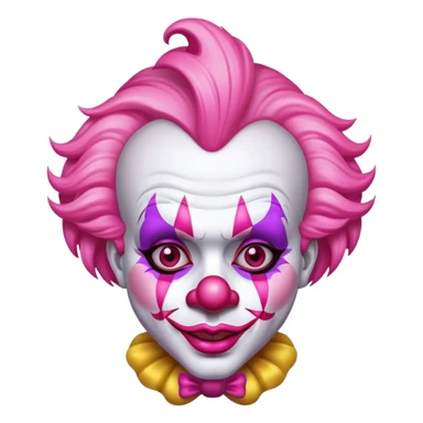 glamour clown pink sticker