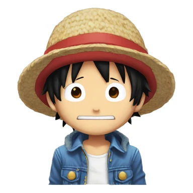Luffy avec un casque forme stitch sticker