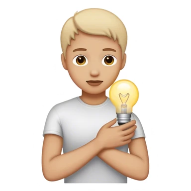 شخص يحضن ضوء ابيض sticker