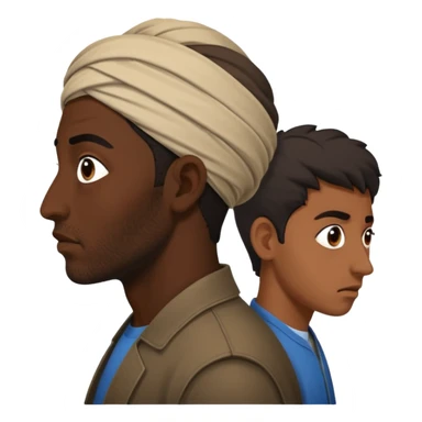 fleeing Iranians, in profile sticker
