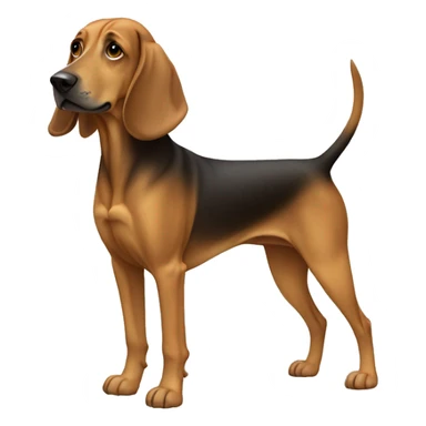 bavarian hound full body sticker