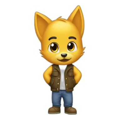 tails as a skinhead sticker