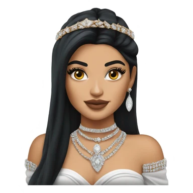 Kylie Jenner Princess with jewellery sticker