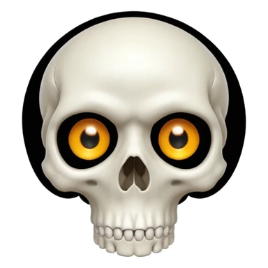 Skull emoji sticker