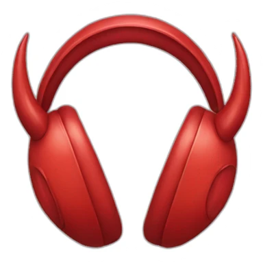 Devil ear listening sticker