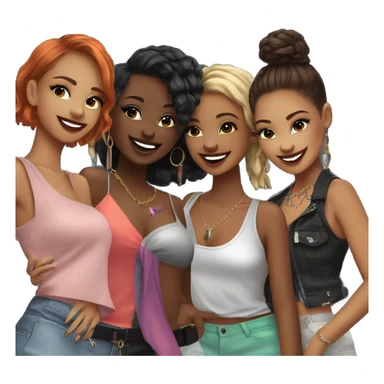 Girls clubbing  sticker