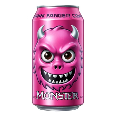 Pink monster energy drink with the logo of original monster company energy drink do not add the face in it just normal monster can  sticker