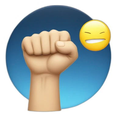 your person shakes fist at sky sticker