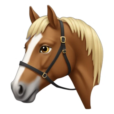 Cheval frison sticker