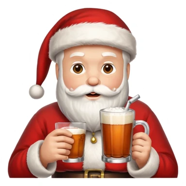 santa class tomando mate sticker