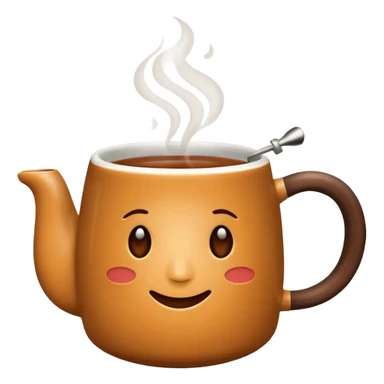 hot tea in a mug  sticker