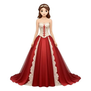 A romantic strapless A-line wedding gown with a sheer lace corset bodice and flowing floral applique skirt. sticker