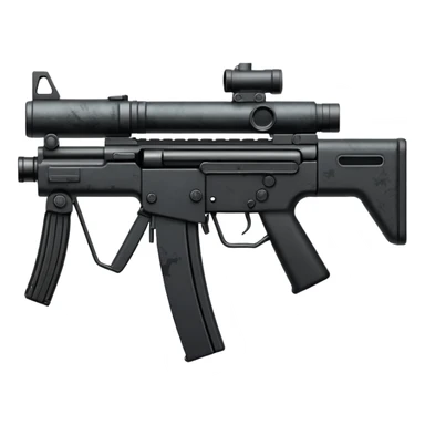 Simple mp5 no stock no scope sticker